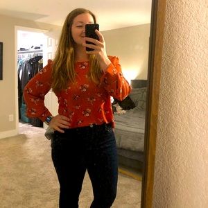 Long Sleeve Pink Blouse